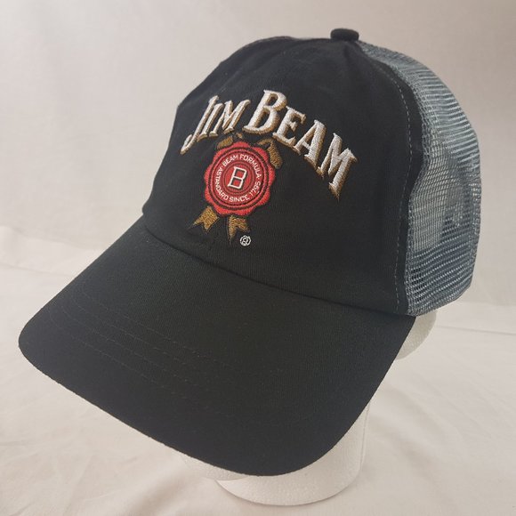 JIM BEAM Cap Trucker Hat Strapback Baseball Mesh - Picture 1 of 7